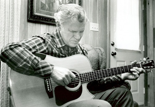 Doc Watson at his home, Photo Credit: David Holt